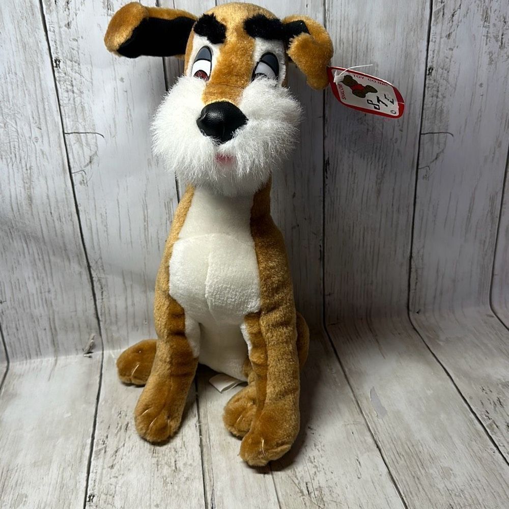 Shalom Toy Co Vintage 13-14 Inch Tramp Look Brown Dog RARE‎